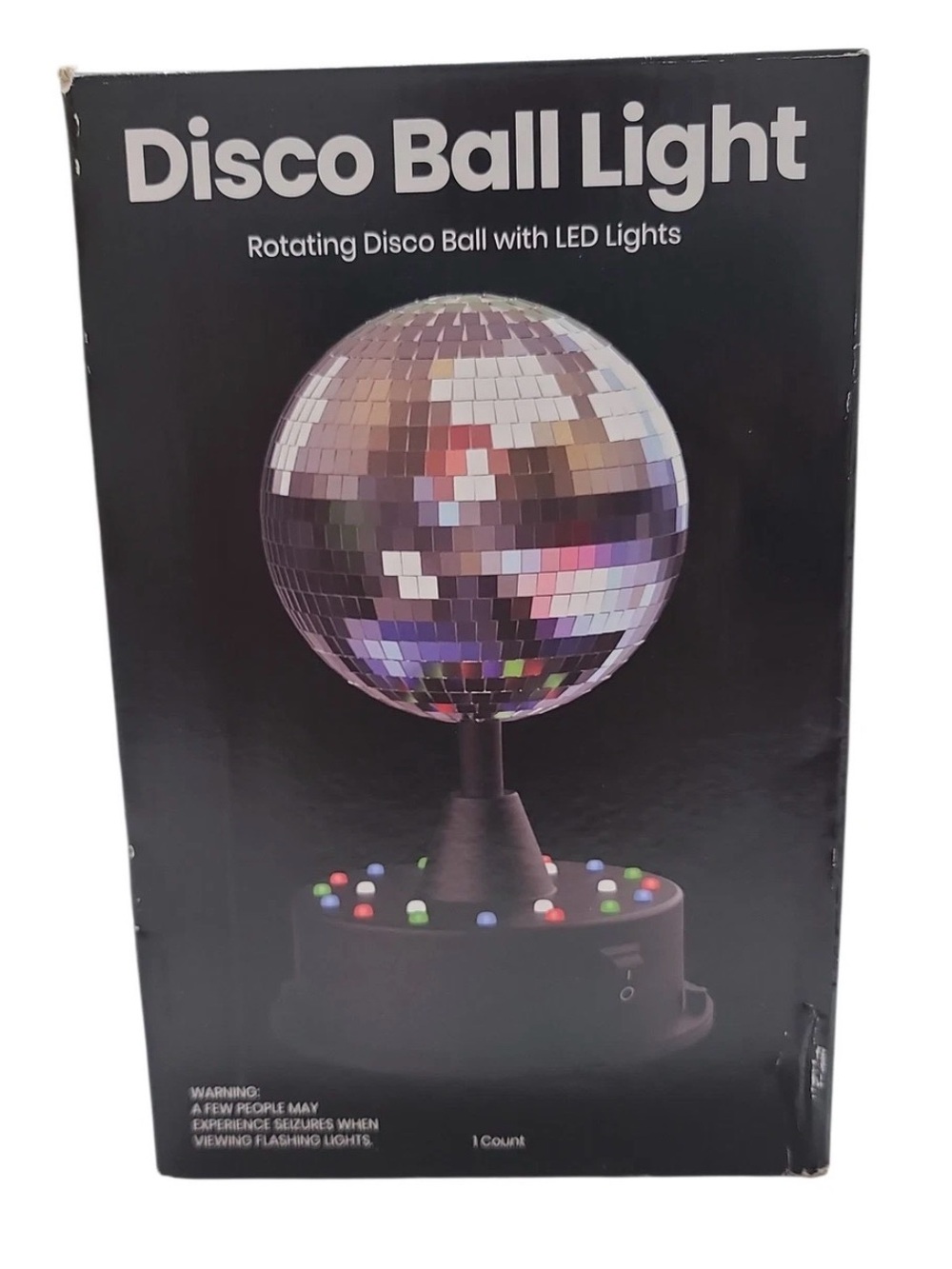 GEMS 18 LED Wireless Party Multicolor Rotating Disco Mirror Ball
New in Box